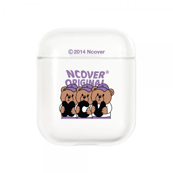 Ncv alphabet bruin-purple(airpods clear jelly)