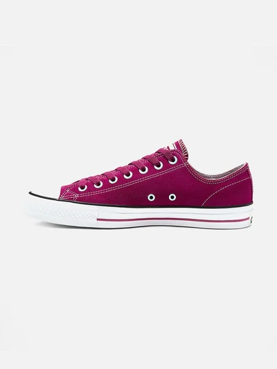 (166832C) 척테일러 스웨이드 올스타 프로 OX ROSE MAROON/WHITE