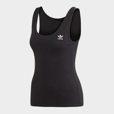(FM2602) TANK TOP-BLACK/WHITE