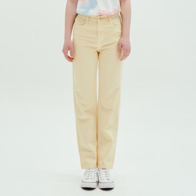 COLOR WIDE PANTS_YELLOW