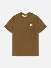 (K87) 워크 포켓 반팔티 BROWN HEATHER (B00)