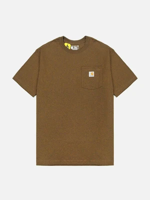 (K87) 워크 포켓 반팔티 BROWN HEATHER (B00)