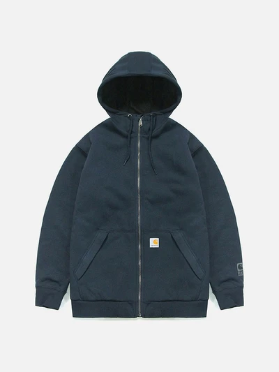 (104078) 미드웨이트 써멀 후드집업 NAVY