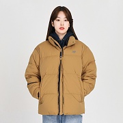 남여공용 UNI 액티브 구스다운 숏패딩 BEIGE