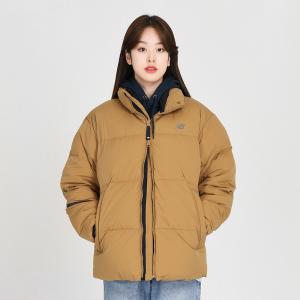 남여공용 UNI 액티브 구스다운 숏패딩 BEIGE