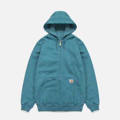 (K122) 미드웨이트 후드집업 OCEAN BLUE HEATHER