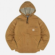 (104392) 워시드 덕 양털안감 자켓 BROWN