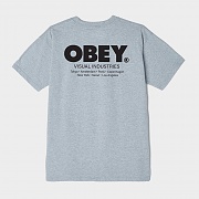 (165262661) 비주얼 인더스트리스 반팔티 HEATHER GREY