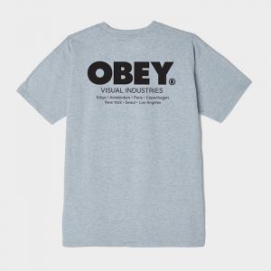 (165262661) 비주얼 인더스트리스 반팔티 HEATHER GREY