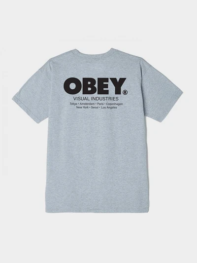 (165262661) 비주얼 인더스트리스 반팔티 HEATHER GREY
