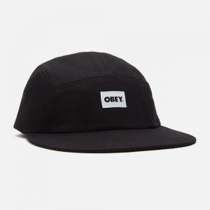 (100490077) 볼드 라벨 오가닉 5패널 햇 BLACK