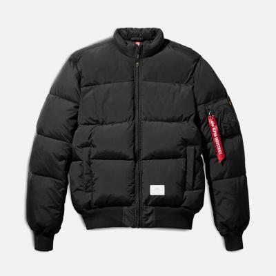 MA-1 QUILTED FLIGHT JACKET-BLACK