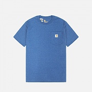(K87) 워크 포켓 반팔티 LIGHT COBALT HEATHER (H11)