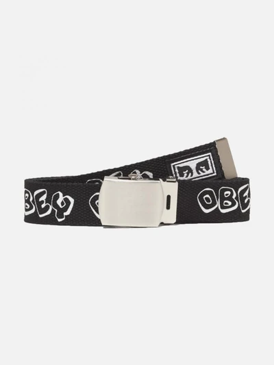 (100050034) 블록 웹 벨트 BLACK