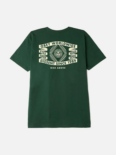 (165262979) 아이즈 오픈 배너 반팔티 FOREST GREEN