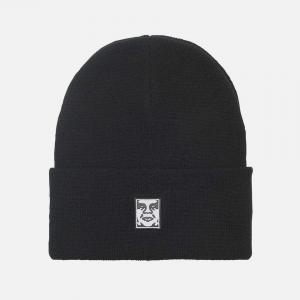 (100030198) 아이콘 패치 비니 BLACK