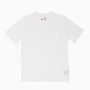 BASIC S/S POCKET TEE-OFF WHITE