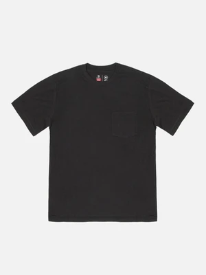 BASIC S/S POCKET TEE-WASHED BLACK