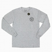 OATH L/S TEE-HEATHER GREY