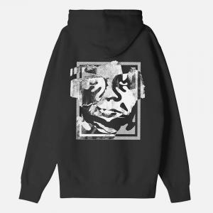 (117463406) 톤 아이콘 페이스 후드티 BLACK