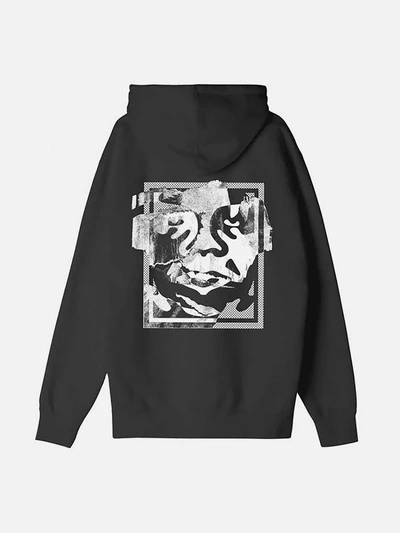 (117463406) 톤 아이콘 페이스 후드티 BLACK