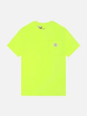 (K87) 워크 포켓 반팔티 BRIGHT LIME (BLM)