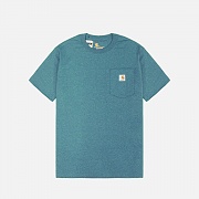 워크 포켓 반팔티 OCEAN BLUE HEATHER (I37)