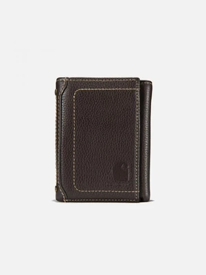 (B0000654/B0000209) 페블 레더 트라이폴드 월렛 BROWN