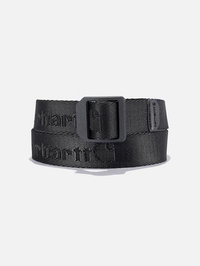 (A0006386/A0005661) 키즈 나일론 웨빙 레더락 벨트 BLACK