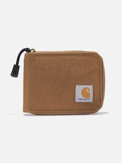 (B0000666/B0000237) 나일론 덕 지퍼 월렛 BROWN