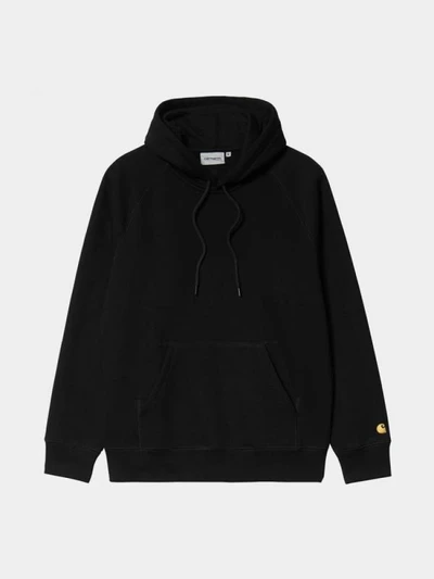 (I026384-00F-XX-03) 체이스 후드티 BLK/GLD