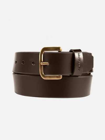 (A0005514) 키즈 브라이들 레더 클래식 버클 벨트 BROWN