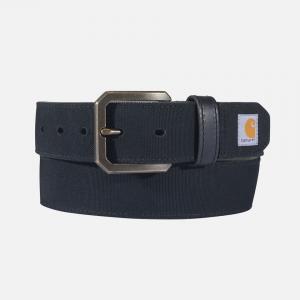 (A0005782) 캔버스 덕 벨트 BLACK