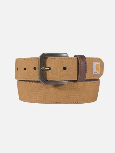 (A0005782) 캔버스 덕 벨트 BROWN