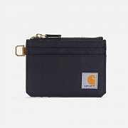 (B0000668/B0000245) 나일론 덕 지퍼 카드 키퍼 월렛 BLACK