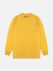 (K126) 워크 포켓 긴팔티 HONEYCOMB HEATHER (Y43)