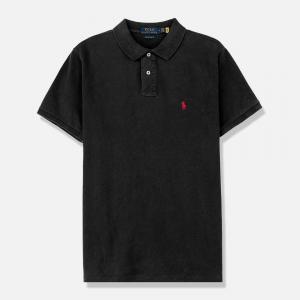 (710782592001) 커스텀 슬림핏 메시 폴로 셔츠 BLACK