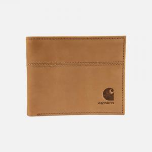 (B0000650/B0000207) 새들 레더 바이폴드 월렛 BROWN