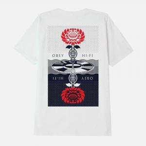(165263099) 포스트 펑크 플라워 반팔티 WHITE