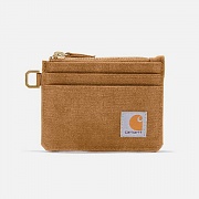 (B0000668/B0000245) 나일론 덕 지퍼 카드 키퍼 월렛 BROWN