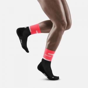 CEP 더 런 미드컷 삭스 4.0 러닝 양말 PINK/BLACK