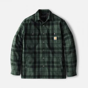 (107017) 플란넬 셰르파 양털안감 셔츠 자켓 FORESTRY GREEN (GI5)
