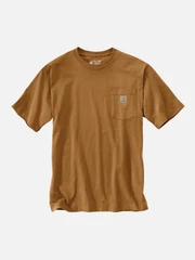 (K87) 워크 포켓 반팔티 CARHARTT BROWN